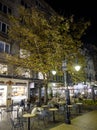 Night view of Center of City of Sofia, Bulgaria Royalty Free Stock Photo