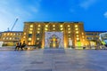 Night view of Central Saint Martins university