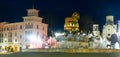 Night view of central square of Kutaisi with Colchis Fountain