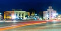 Night view of central square of Kutaisi with Colchis Fountain
