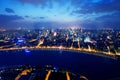Night view of China shanghai Royalty Free Stock Photo