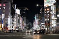 Night View of Chome Ueno, Taito City, Tokyo with Lighting at night in December, Japan