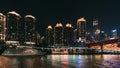 Panorama of Chongqing city at night Royalty Free Stock Photo