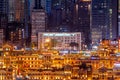 Night view of chongqing hongya cave c Royalty Free Stock Photo