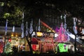 Night view of Christmas Decoration at Singapore Orchard Road Royalty Free Stock Photo