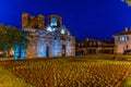 Night view of Church of Christ Pantokrator in Nessebar, Bulgaria Royalty Free Stock Photo