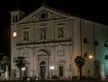 Night view of the church of Santissimo Redentore, or Duomo of Palmanova, Udine, Friuli Venezia Giulia, Italy Royalty Free Stock Photo