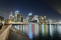Night view. Circular Quay and Central Business District. Sydney. New South Wales. Australia