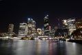 Night view. Circular Quay and Central Business District. Sydney. New South Wales. Australia