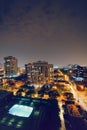 Night view of the city of Chicago Royalty Free Stock Photo