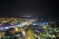 Night view of the city of Goreme in Cappadocia Royalty Free Stock Photo