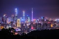 Night view in city of Guangzhou China Royalty Free Stock Photo