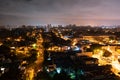 Night view of the city of Guatemala. Royalty Free Stock Photo