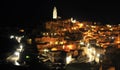 Night view of the City of Matera