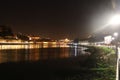 Night view of city Porto - Portugal Royalty Free Stock Photo