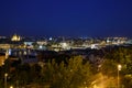 Night view of the city side of Pest. Budapest Royalty Free Stock Photo