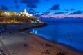 Night view of cityscape of Jaffo, an old part of Tel Aviv, Israel Royalty Free Stock Photo