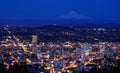 Night view cityscape from pittock manson Royalty Free Stock Photo