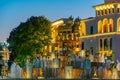 Night view of Colchis Fountain in Kutaisi, Georgia