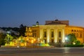 Night view of Colchis Fountain in Kutaisi, Georgia