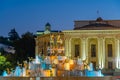 Night view of Colchis Fountain in Kutaisi, Georgia