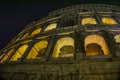 Night view at Colosseum in Rome, Italy Royalty Free Stock Photo