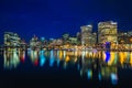 Night view of darling harbor in sydney, australia