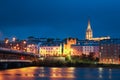 Night view. Derry Londonderry. Northern Ireland. United Kingdom Royalty Free Stock Photo