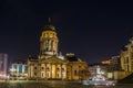 night view of deutscher dom cathedral situated on gendarmenplatz in berlin....IMAGE Royalty Free Stock Photo