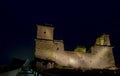 Night view of the Diosgyor castle in Miskolc Royalty Free Stock Photo