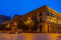 Night view of Diputaci??n Provincial de Navarra in Spain