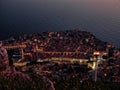 Night view,  Dubrovnik , Croatia Royalty Free Stock Photo