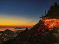 Night view,  Dubrovnik , Croatia Royalty Free Stock Photo