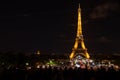 Very spectacular Night View of an Eiffel Tower Paris