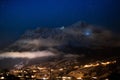 Night view of Eiger north face, Alps, Switzerland Royalty Free Stock Photo