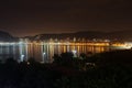 Night view of Enseada Beach in Guaruja