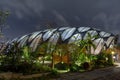 Night view of the Expo Hall in Taipei International Flora Exposition