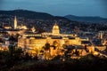 Buda Castle at night - palace complex of the Hungarian kings