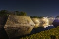 Night view of the famous Osaka Castle Royalty Free Stock Photo