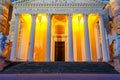 Night view of famous Saint Charles`s Church in Vienna, Austria Royalty Free Stock Photo