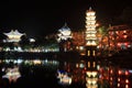 Night view of fenghuang