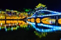 Night view of fenghuang ancient town