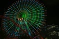 Night view of the Ferris wheel of the amusement park Royalty Free Stock Photo