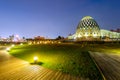 Night view of forest park in chiayi