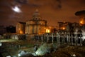 Night view of Foro romano Royalty Free Stock Photo