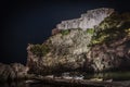 Night view of Fort Lovrijenac Overlooking Dubrovnik Old Town, Croatia Royalty Free Stock Photo