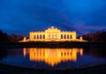 Night View on Gloriette structure in Schonbrunn Palace