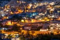Night view of Goreme town, Cappadocia, Turkey Royalty Free Stock Photo