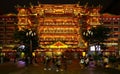 Night view of dafo temple or the grand buddha temple at guangzhou, china