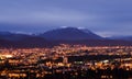 Night view of Grenoble Royalty Free Stock Photo